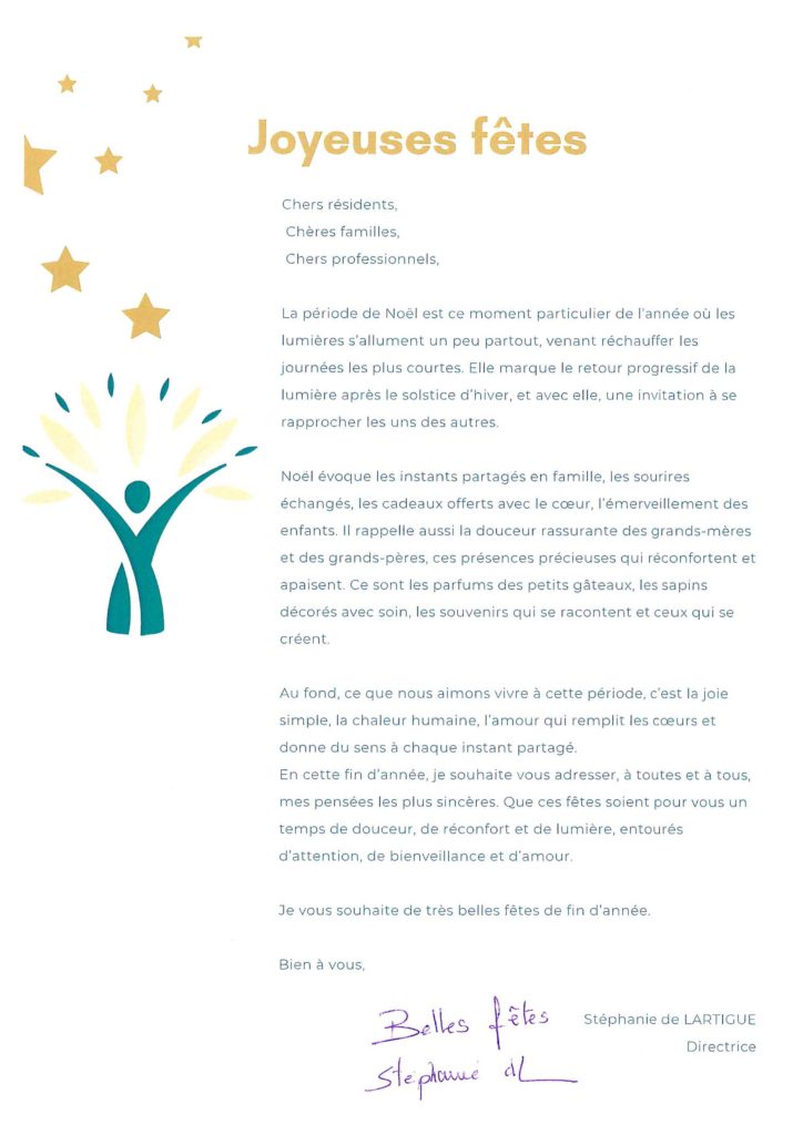 Message de Noël